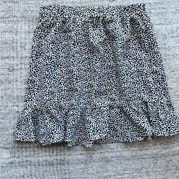 2 Black and White Polka Dot Ruffle Princess Polly Skirt - Picture 6 of 8